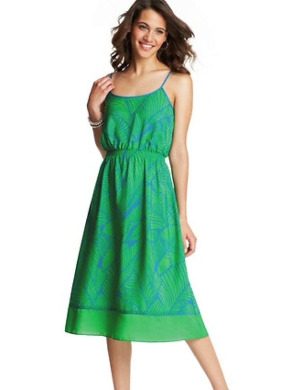 LOFT tropical print dress
